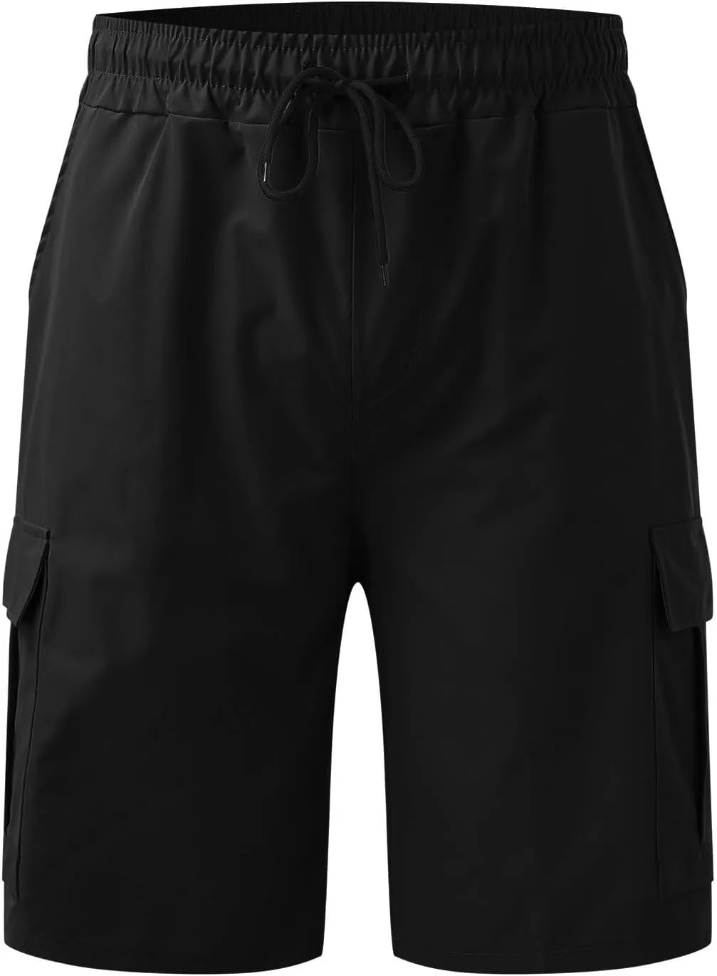 JIEMUXIU Cargo Shorts for Men Casual Cargo Shorts with Pockets Summer Lightweight Hiking Shorts Elastic Drawstring Shorts