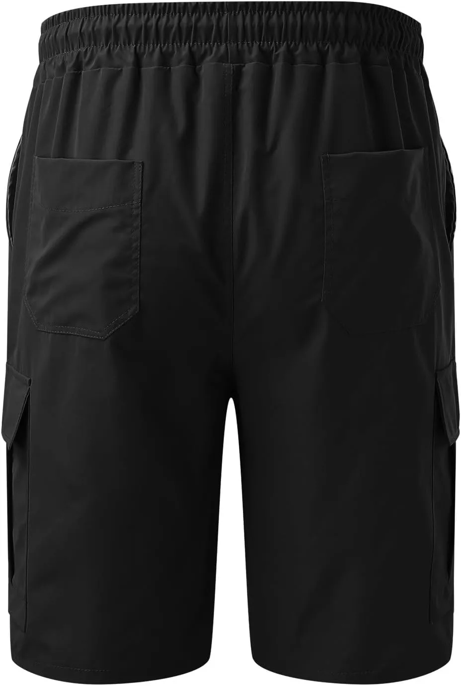 JIEMUXIU Cargo Shorts for Men Casual Cargo Shorts with Pockets Summer Lightweight Hiking Shorts Elastic Drawstring Shorts