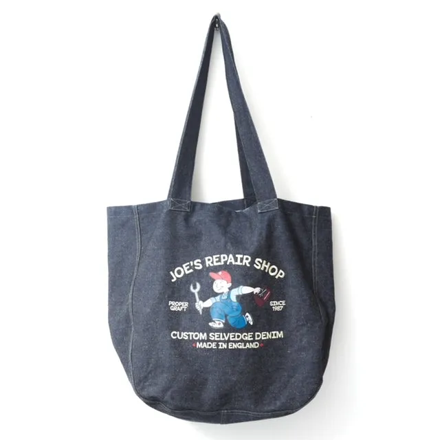 Joe's Repairs Selvedge Denim Shopping Tote