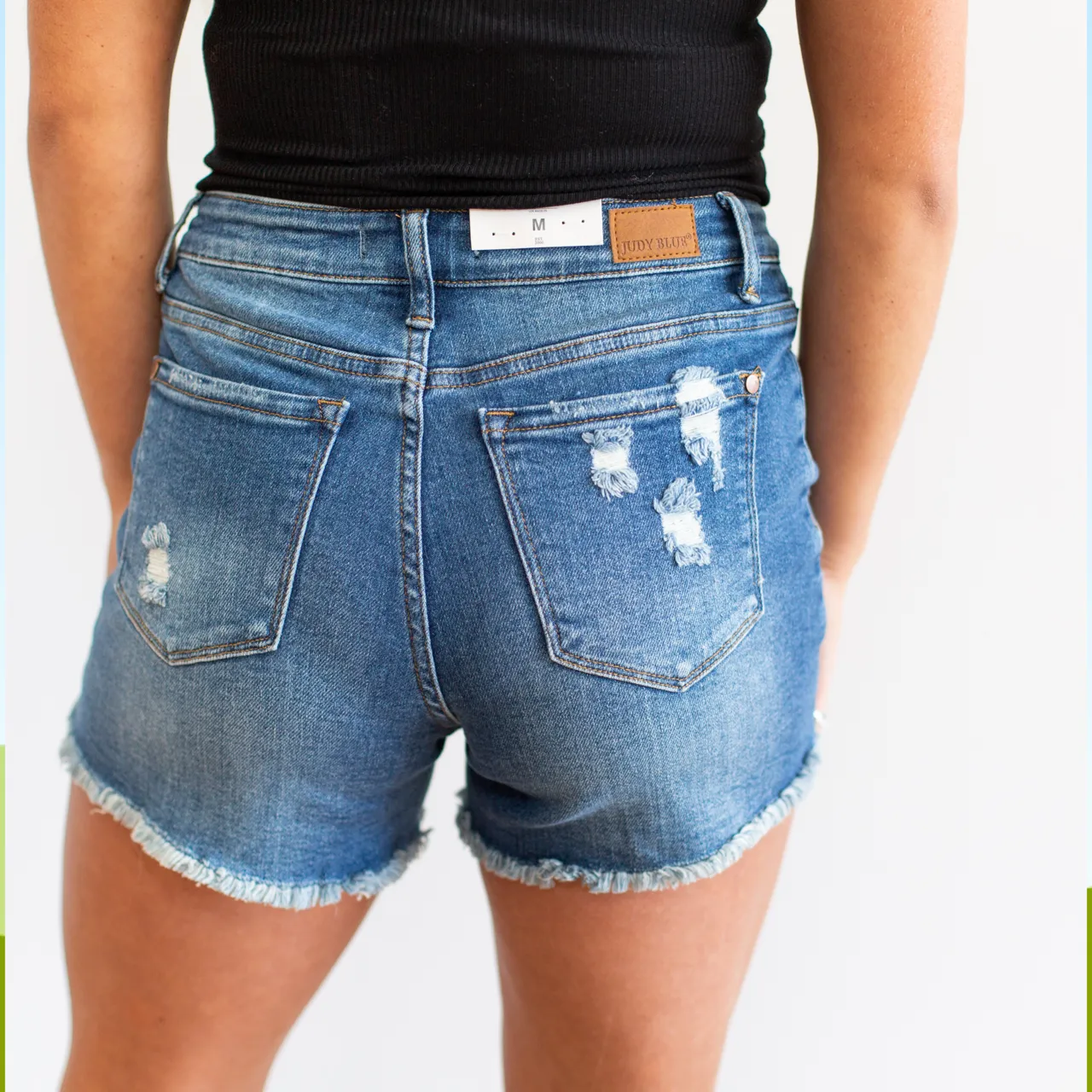 Judy Blue Distressed Denim Shorts