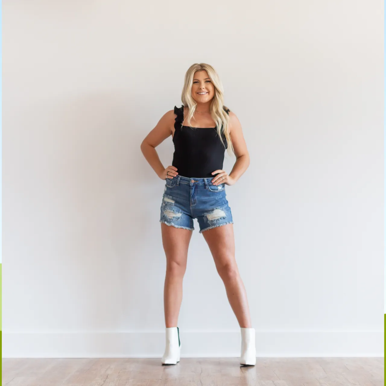 Judy Blue Distressed Denim Shorts