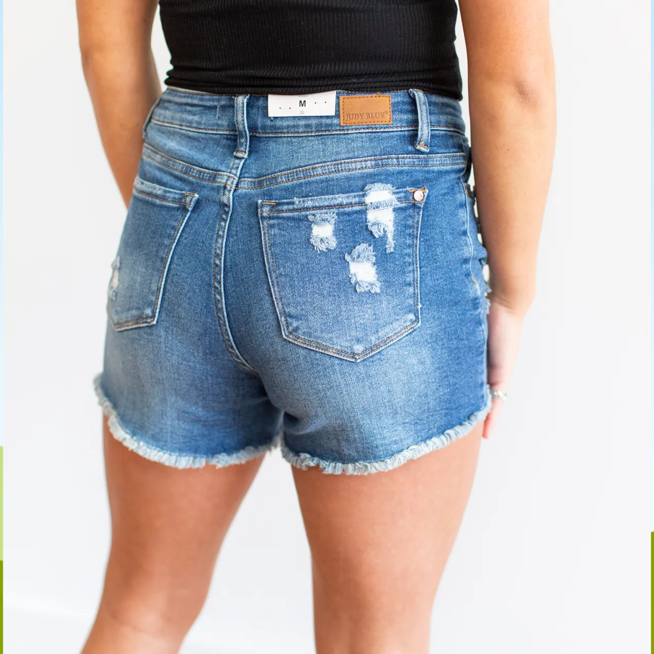 Judy Blue Distressed Denim Shorts