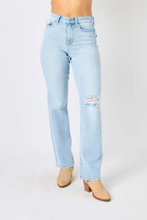 JUDY BLUE  HIGH WAIST STRAIGHT JEANS (Online Only)