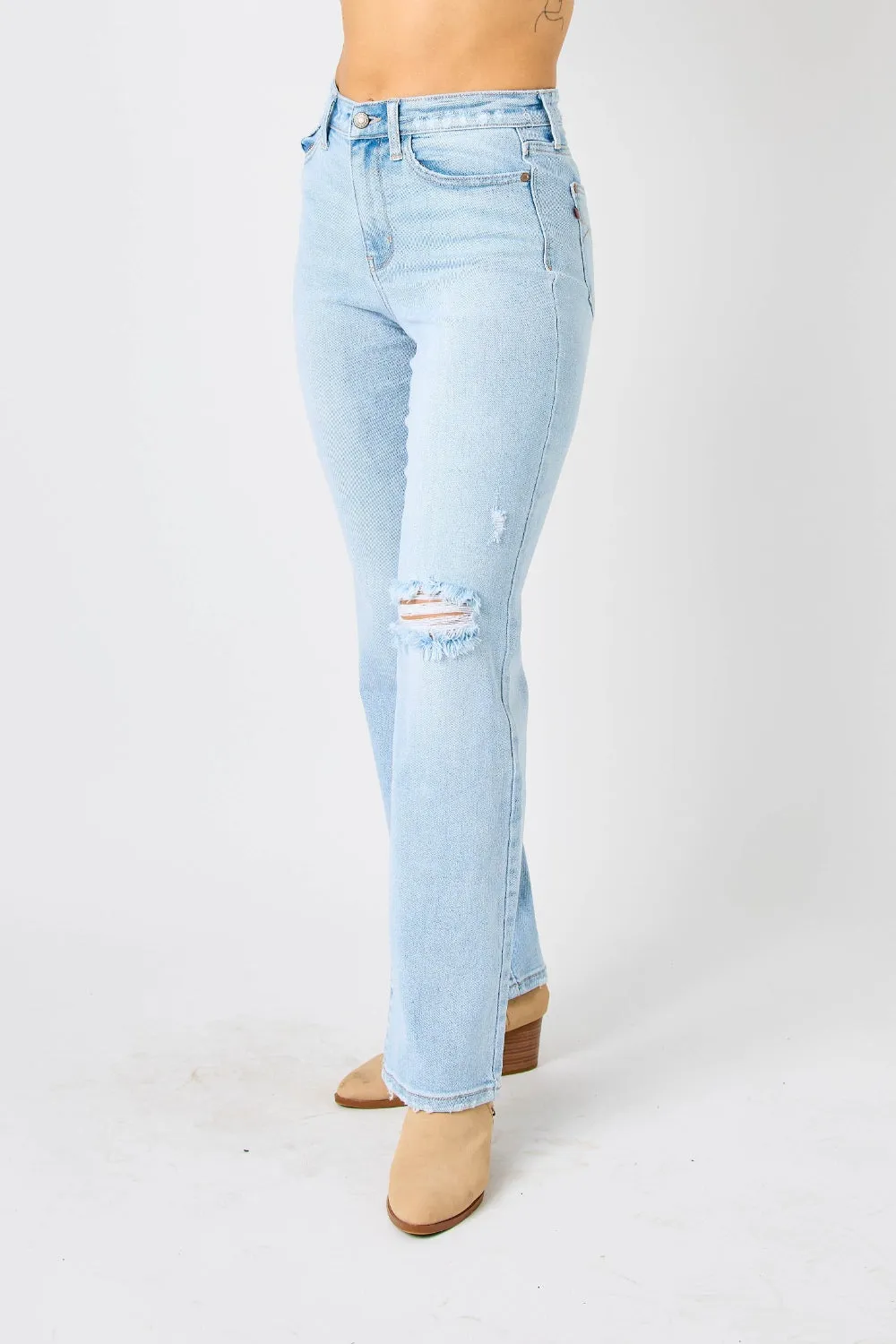 JUDY BLUE  HIGH WAIST STRAIGHT JEANS (Online Only)