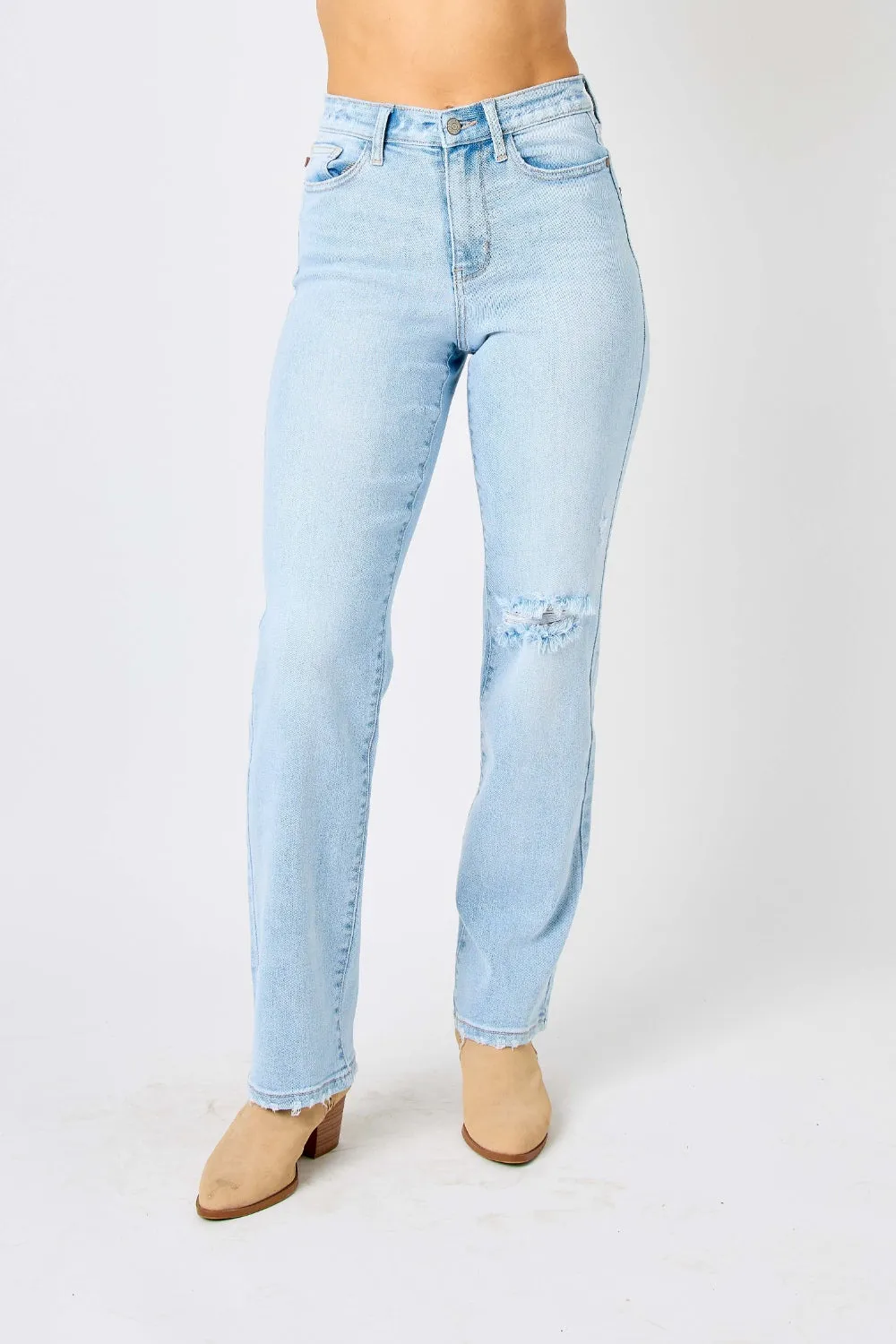 JUDY BLUE  HIGH WAIST STRAIGHT JEANS (Online Only)