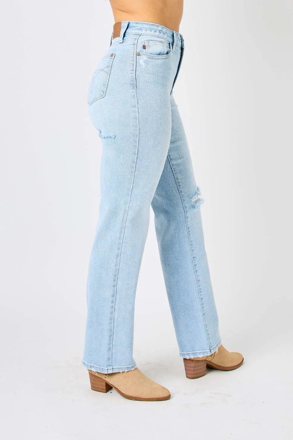JUDY BLUE  HIGH WAIST STRAIGHT JEANS (Online Only)