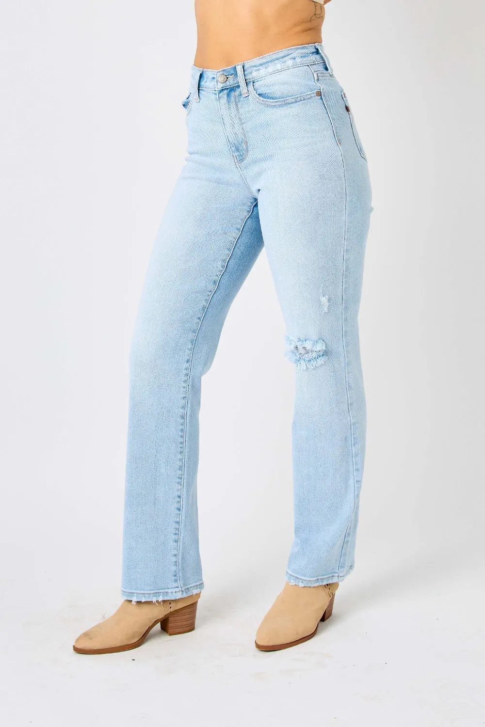 JUDY BLUE  HIGH WAIST STRAIGHT JEANS (Online Only)