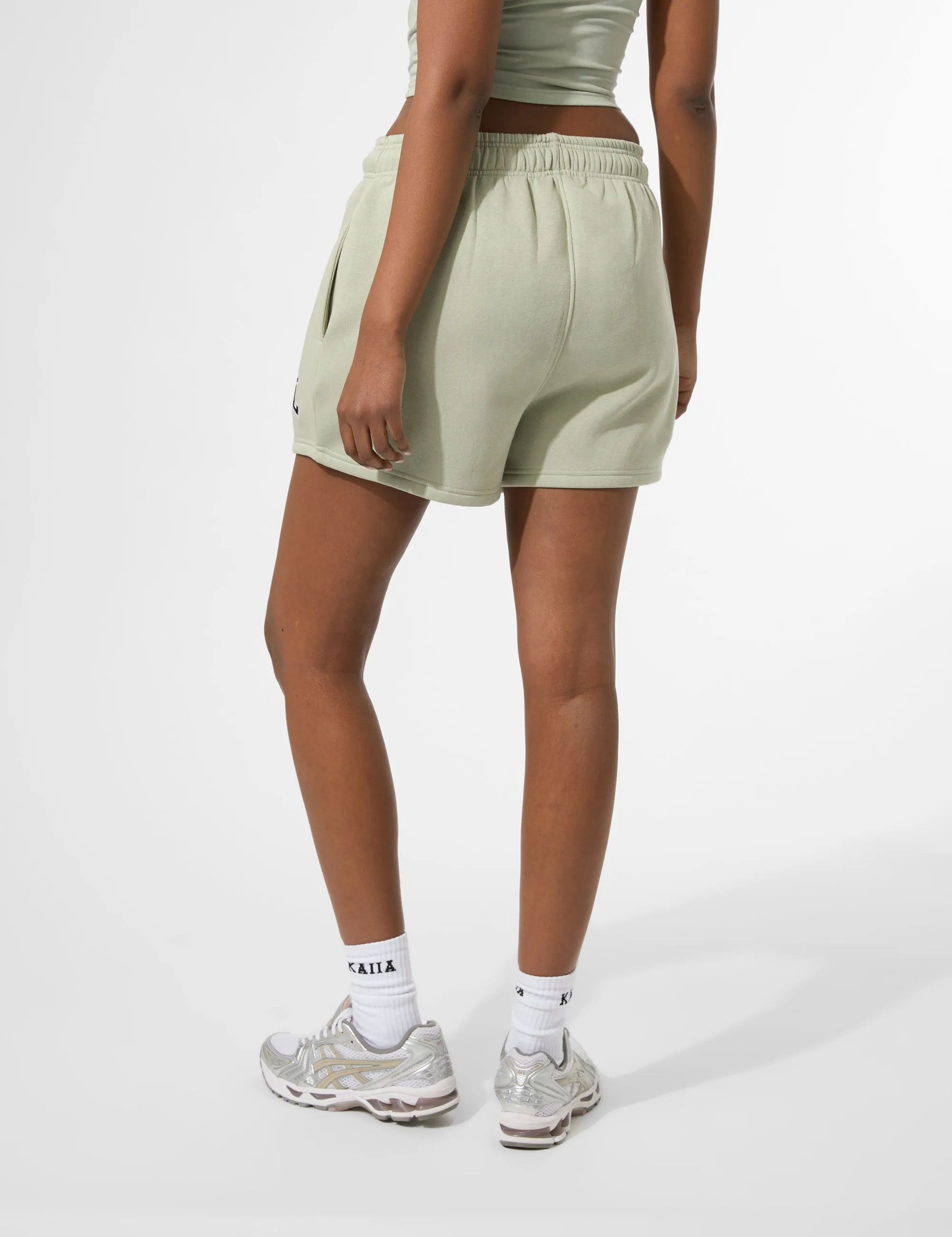 Kaiia KTL Logo Sweat Shorts Sage