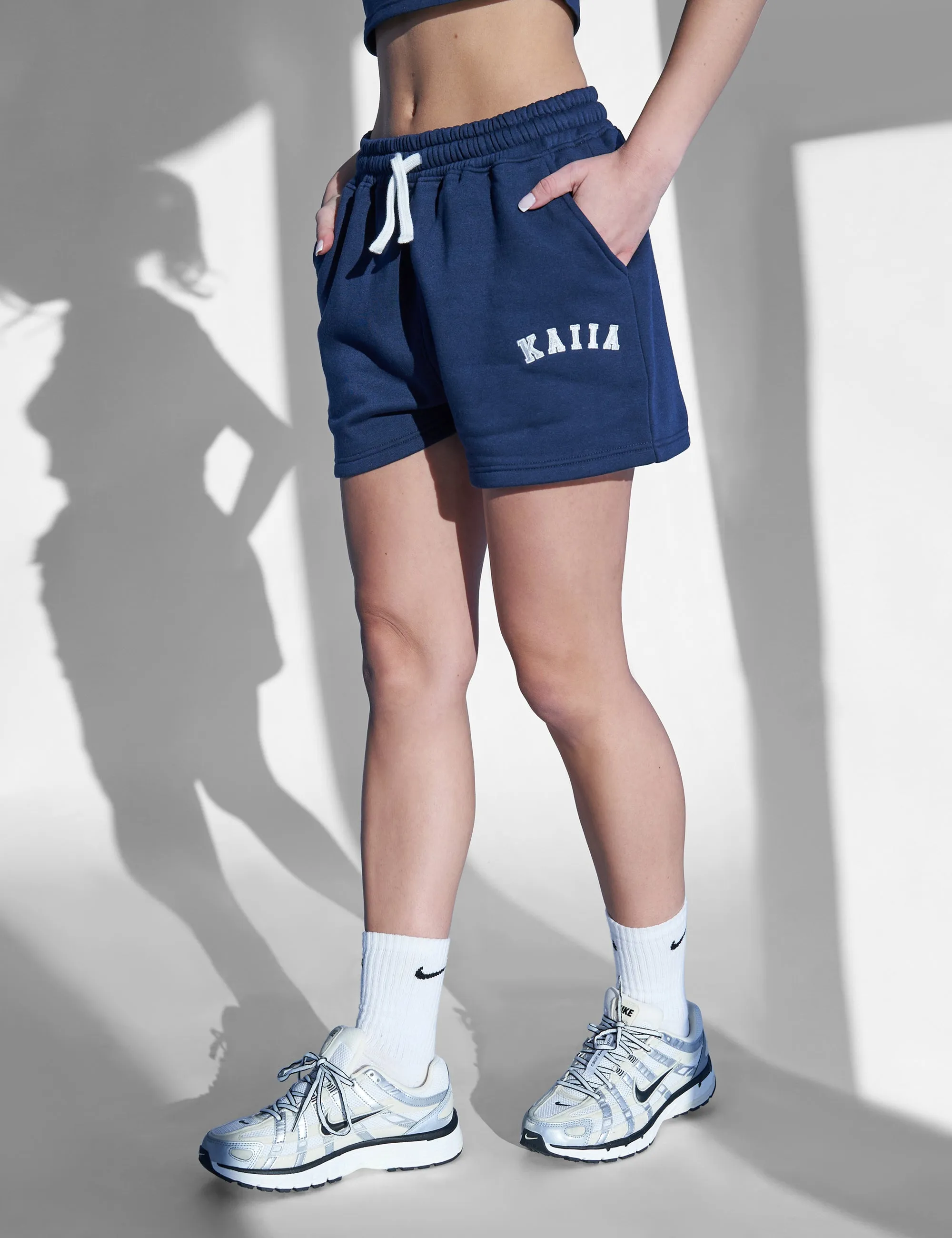 Kaiia Sweat Shorts Navy
