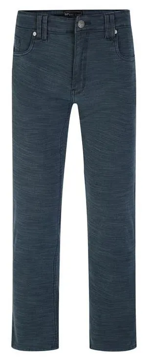 KAM Men's KBS 264 5 Pocket Slub Weave Stretch Pants in 2 Colours