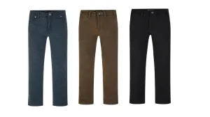 KAM Men's KBS 264 5 Pocket Slub Weave Stretch Pants in 2 Colours