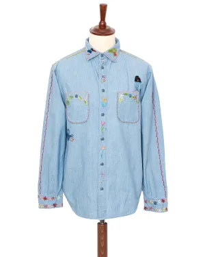 Kapital Chambray Work Shirt, Magpie