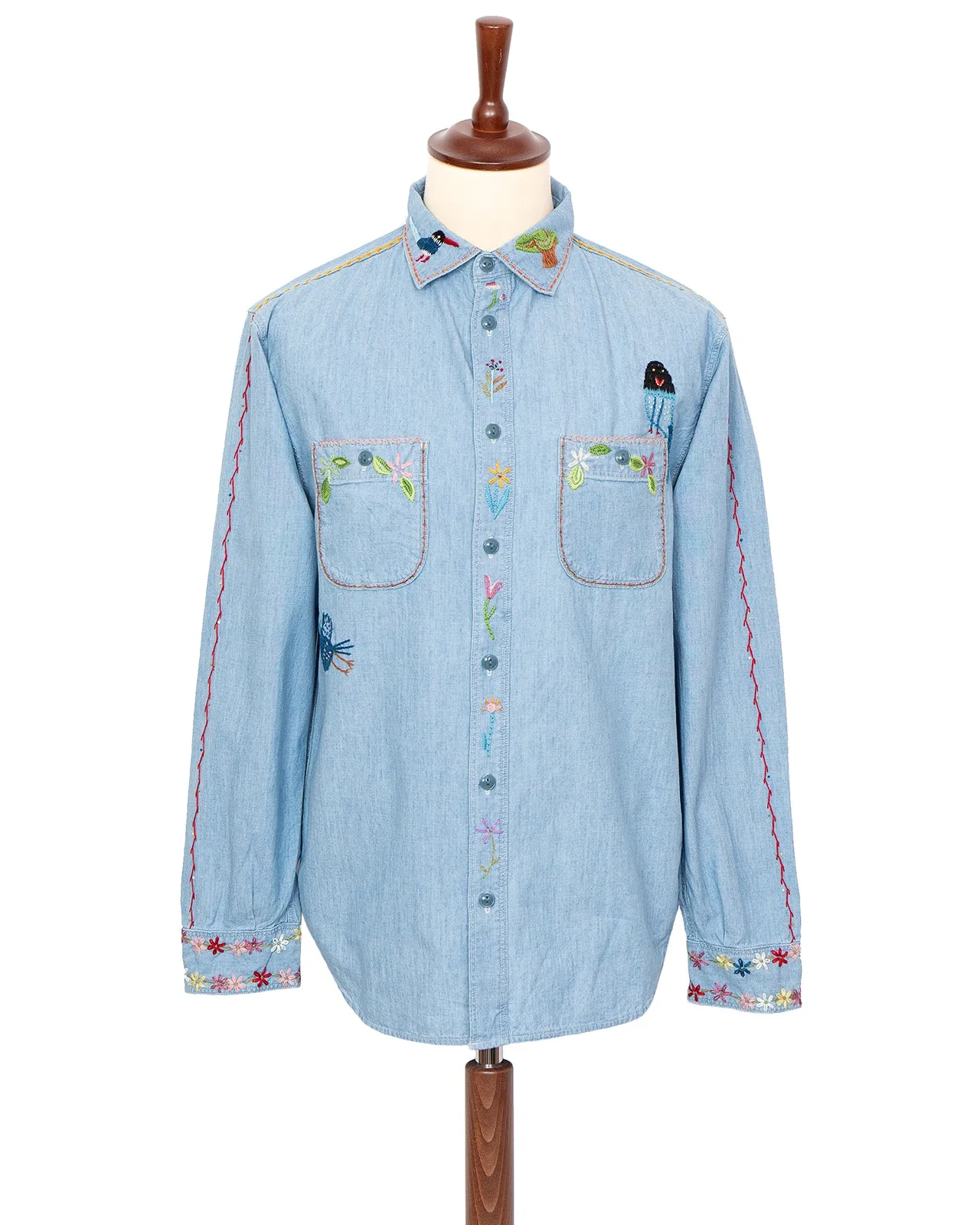 Kapital Chambray Work Shirt, Magpie
