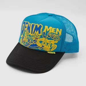 Kapital Denim Man Loves Cats Trucker Cap