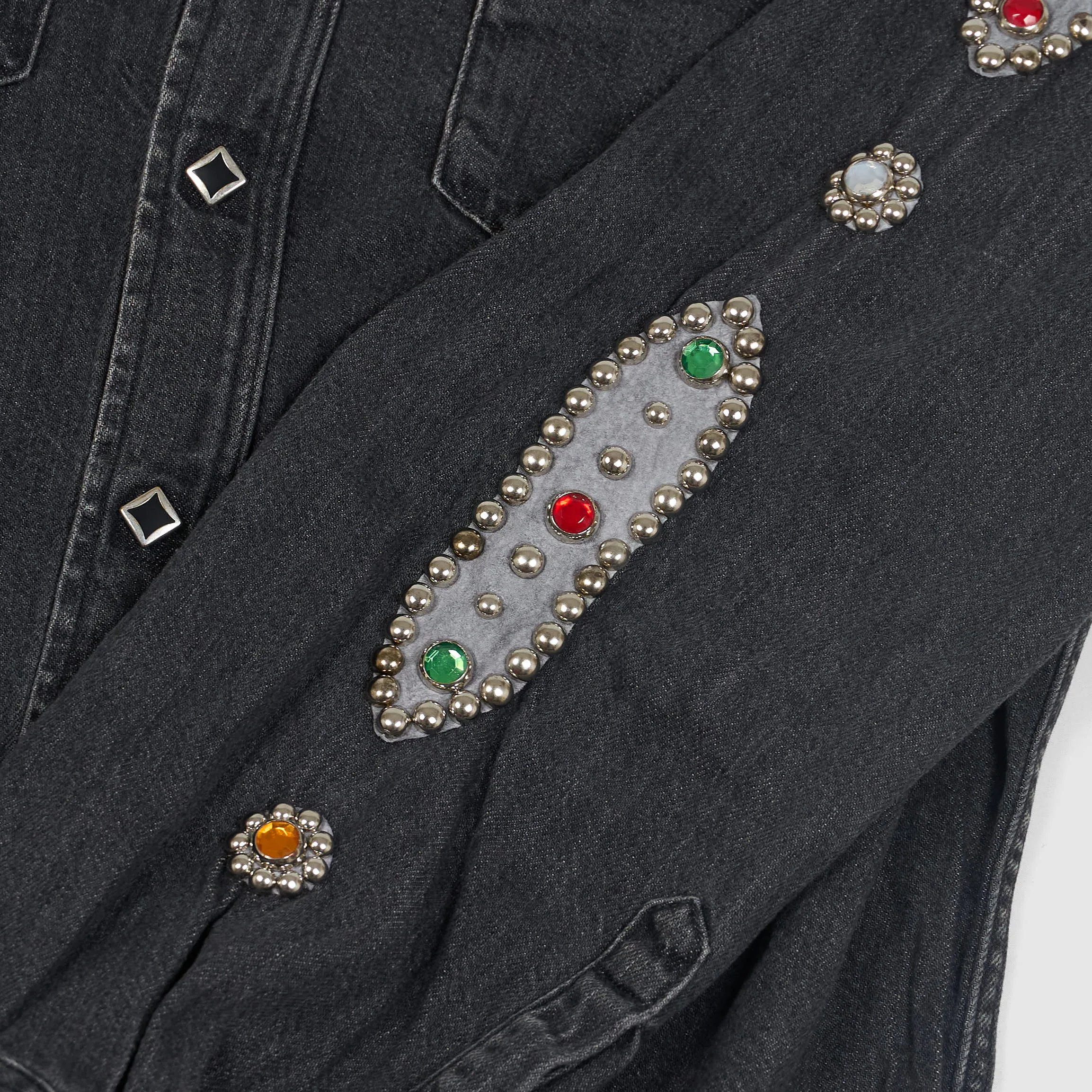 Kapital Kountry Western Shirt Black Denim 8oz. (Studs Remake)