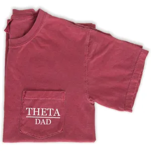 Kappa Alpha Theta Dad T-Shirt - Crimson