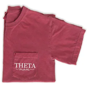 Kappa Alpha Theta Mom T-Shirt - Crimson