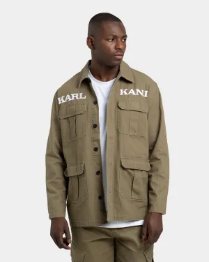 Karl Kani Retro Utility Shirt Jacket Dark Green