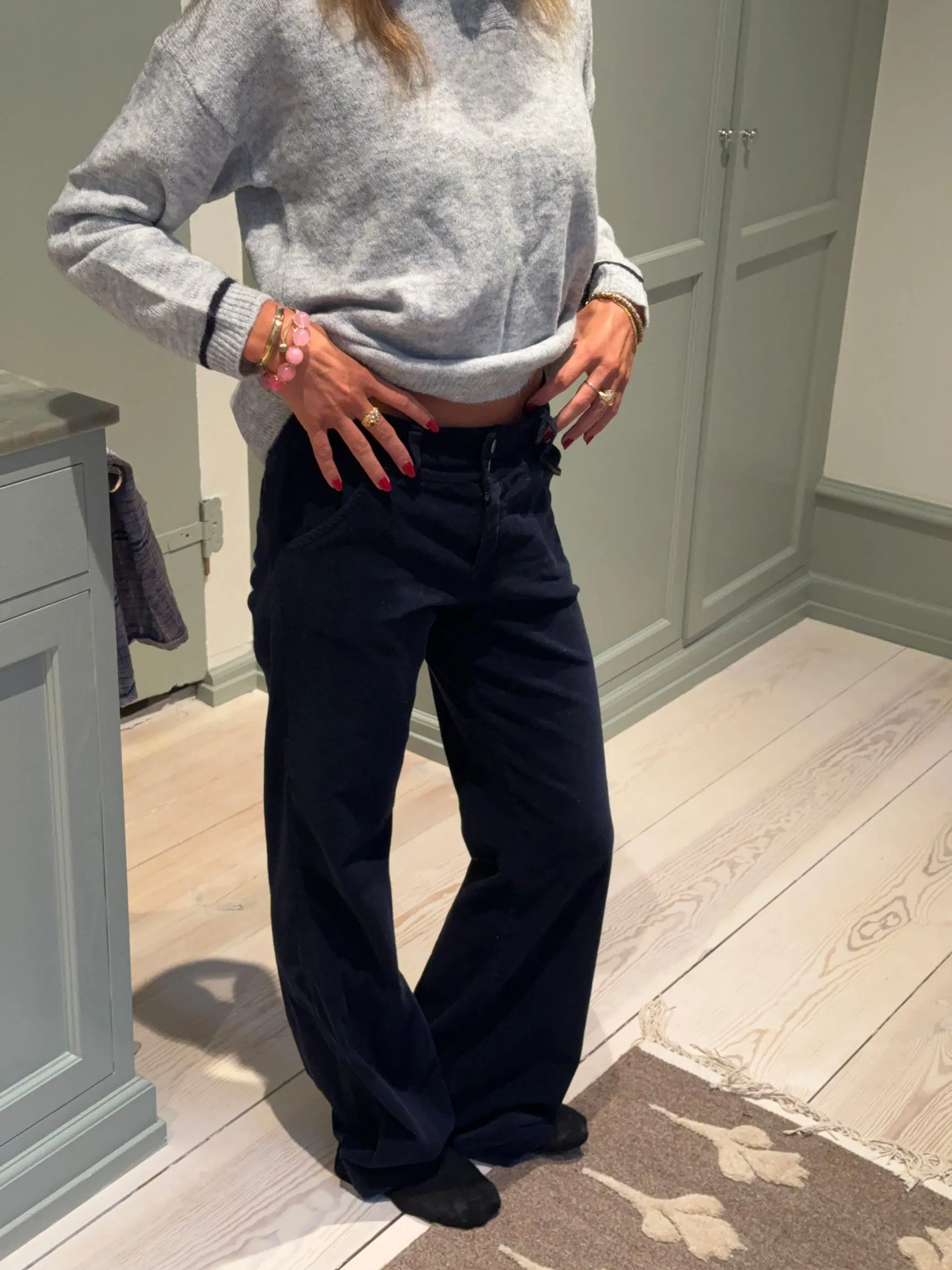 Karla corduroy pants - Navy