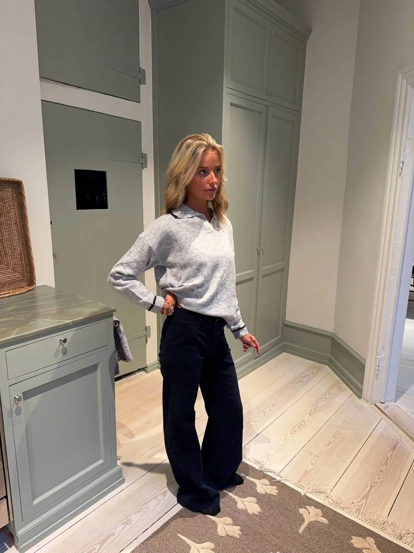 Karla corduroy pants - Navy