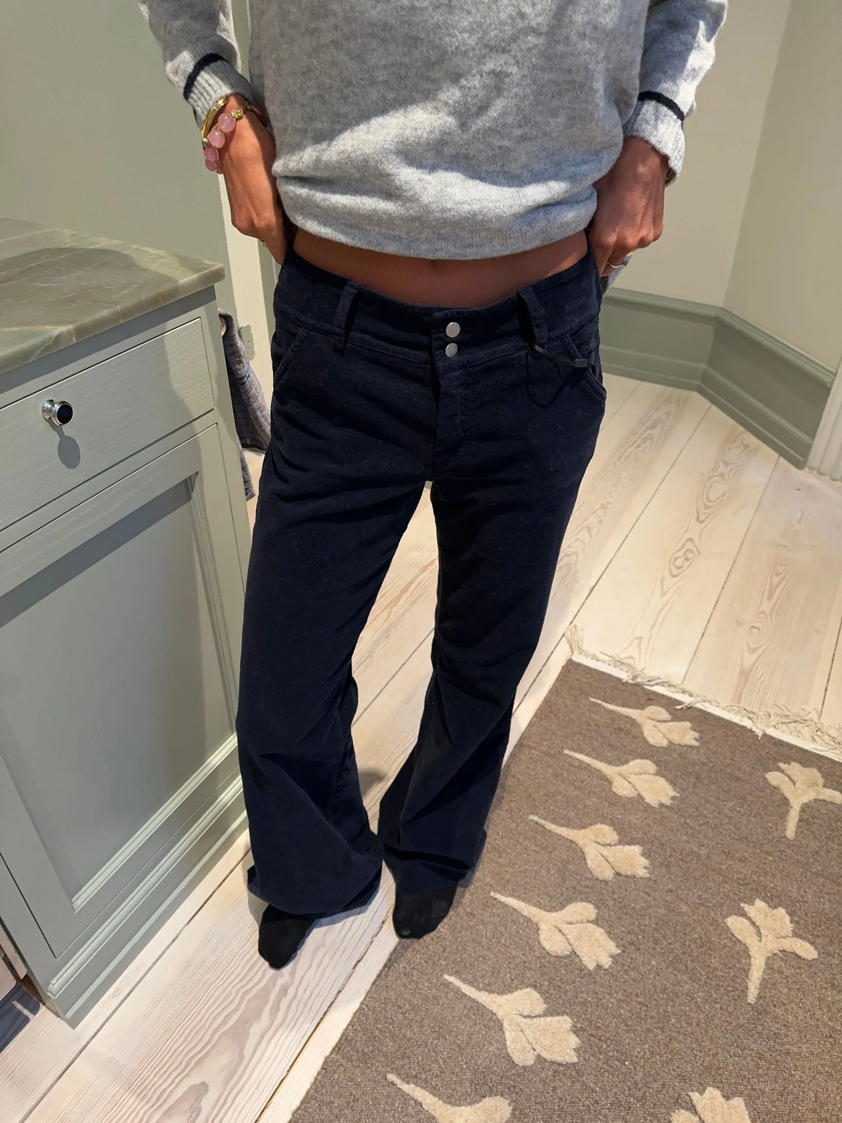 Karla corduroy pants - Navy