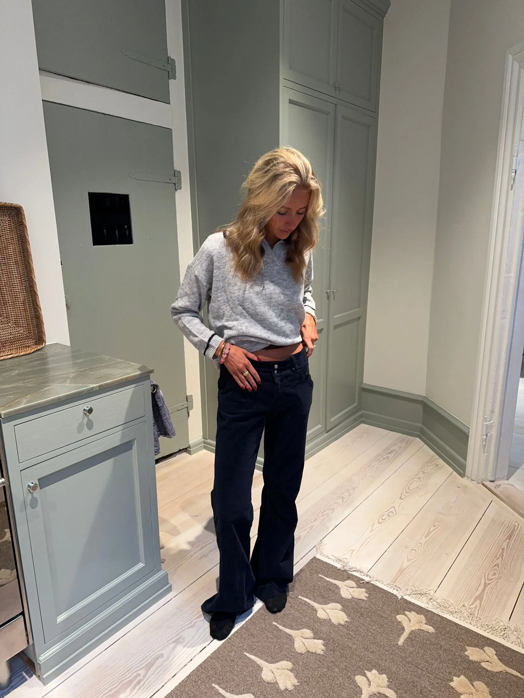 Karla corduroy pants - Navy