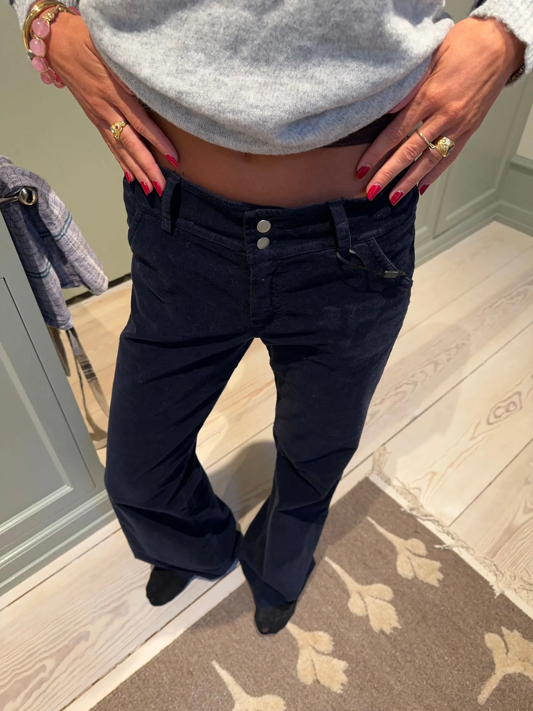 Karla corduroy pants - Navy