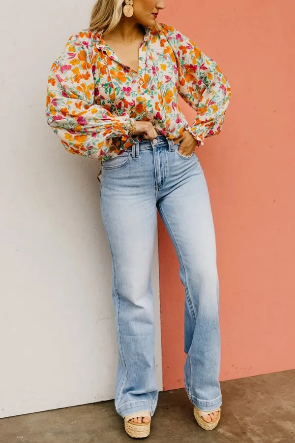 Karleen™ | High-Waisted Vintage Straight-Leg Jeans with Tummy Control