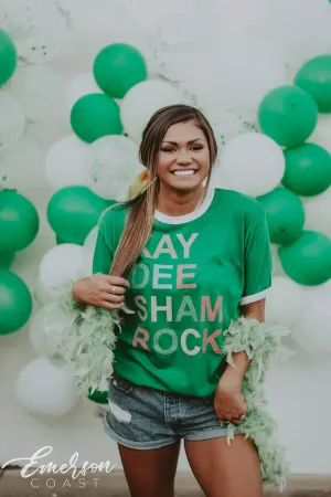 KayDee Shamrock Ringer T-shirt
