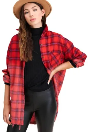 Kayla Long Plaid Shirt