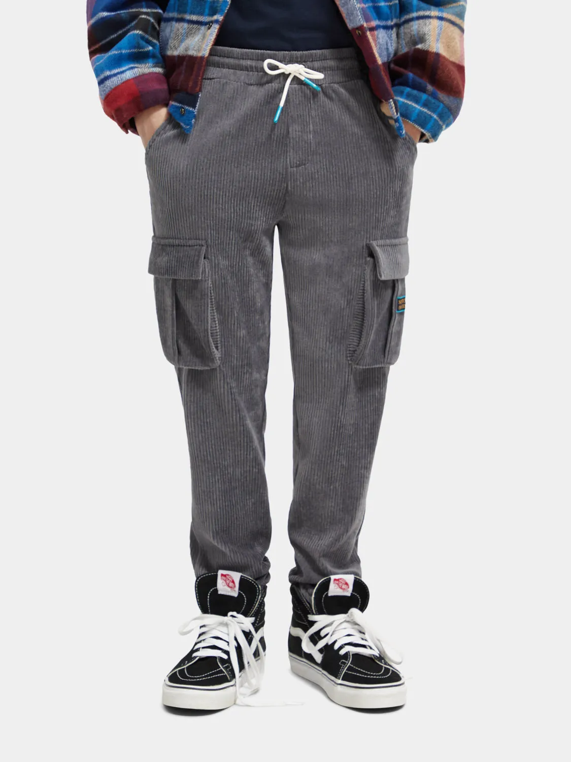 Kids - Corduroy cargo sweatpants