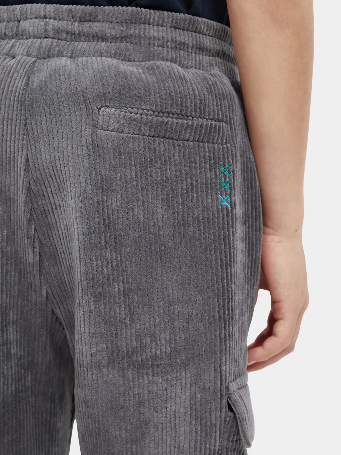 Kids - Corduroy cargo sweatpants