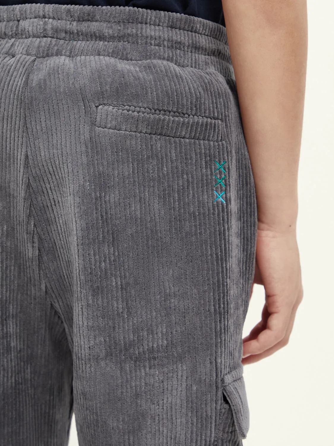Kids - Corduroy cargo sweatpants