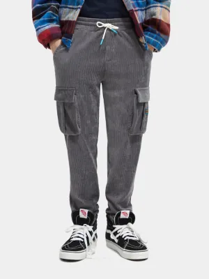 Kids - Corduroy cargo sweatpants