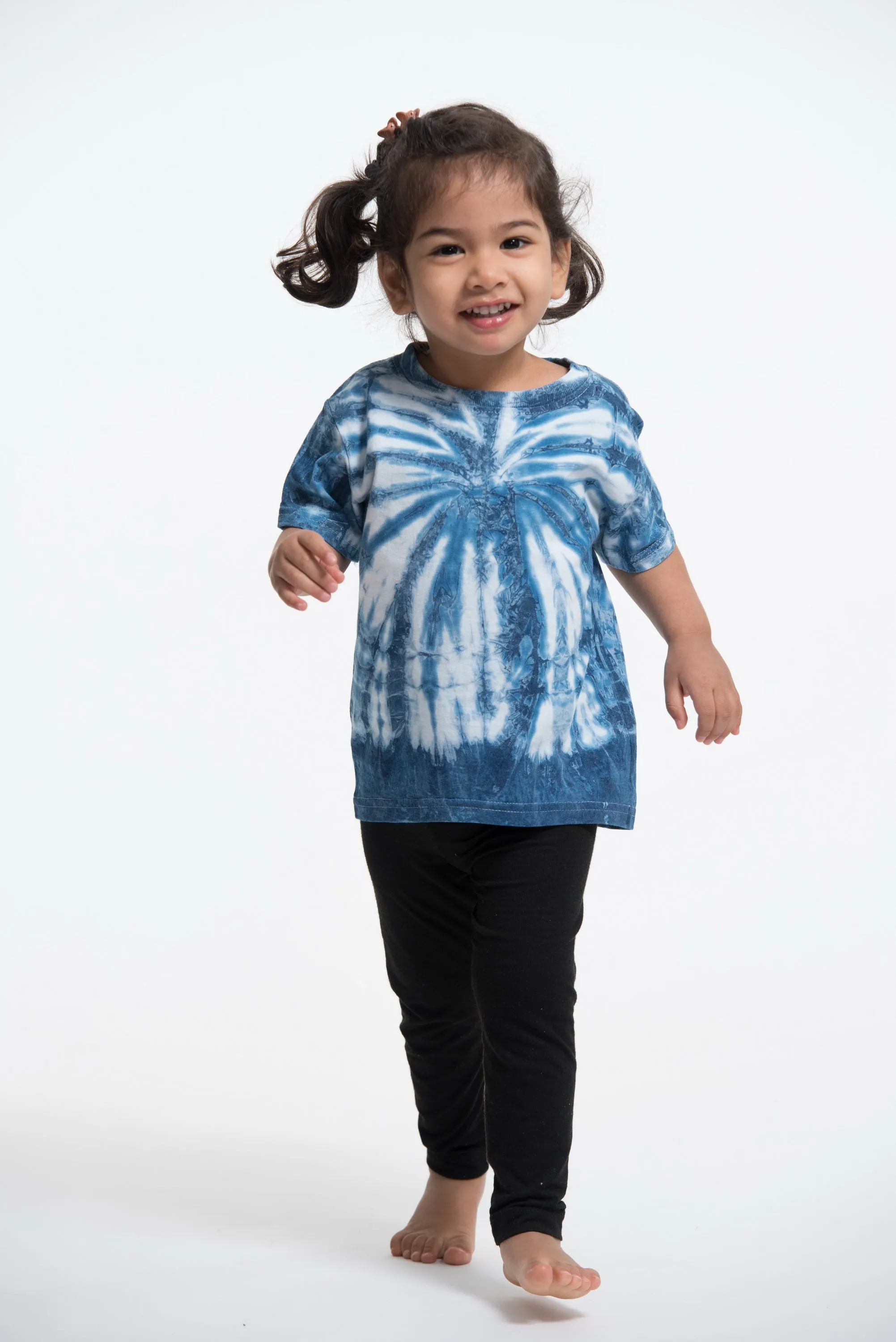 Kids Spider Indigo Tie Dye T-Shirt