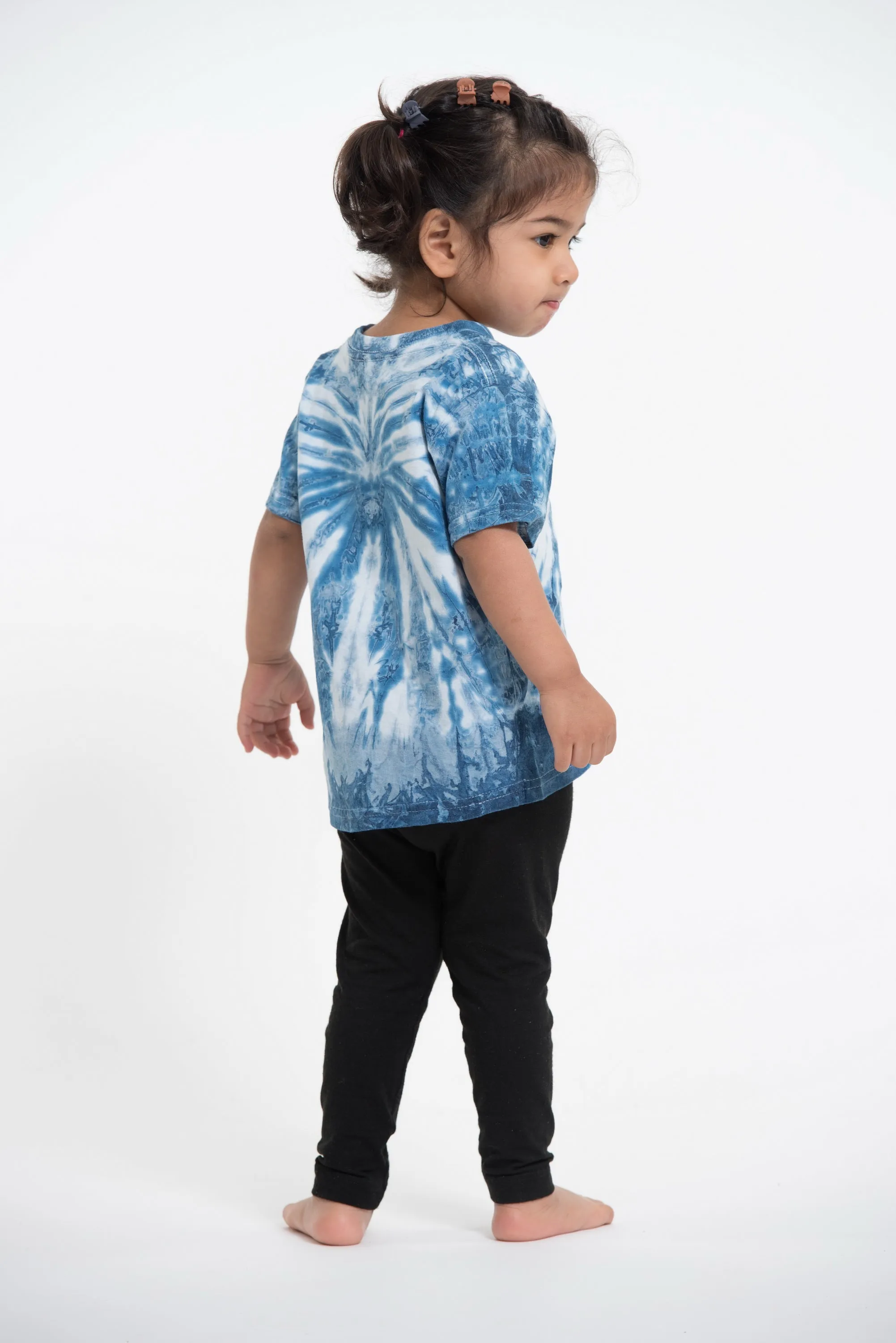 Kids Spider Indigo Tie Dye T-Shirt