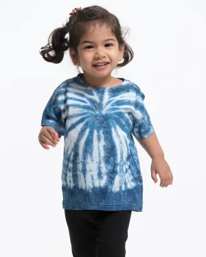 Kids Spider Indigo Tie Dye T-Shirt