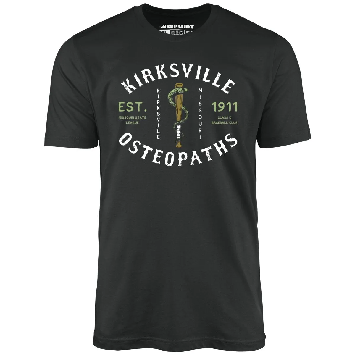 Kirksville Osteopaths - Missouri - Vintage Defunct Baseball Teams - Unisex T-Shirt