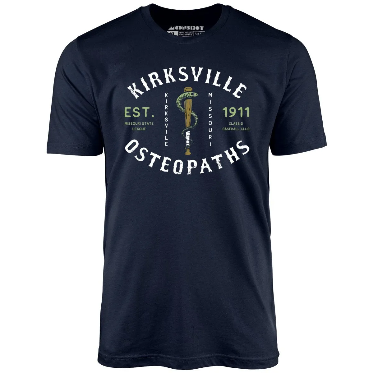 Kirksville Osteopaths - Missouri - Vintage Defunct Baseball Teams - Unisex T-Shirt