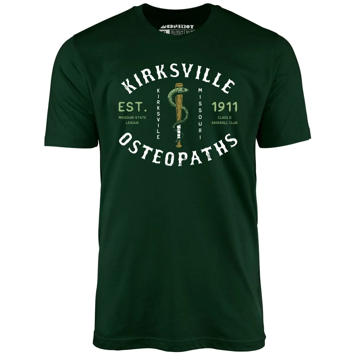 Kirksville Osteopaths - Missouri - Vintage Defunct Baseball Teams - Unisex T-Shirt