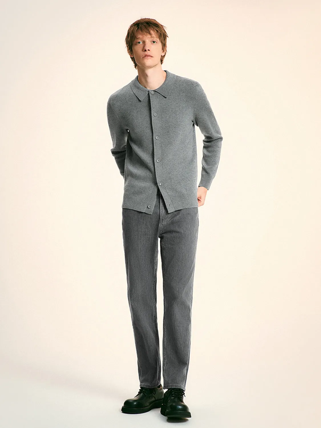 Knitted Button Up T-Shirts