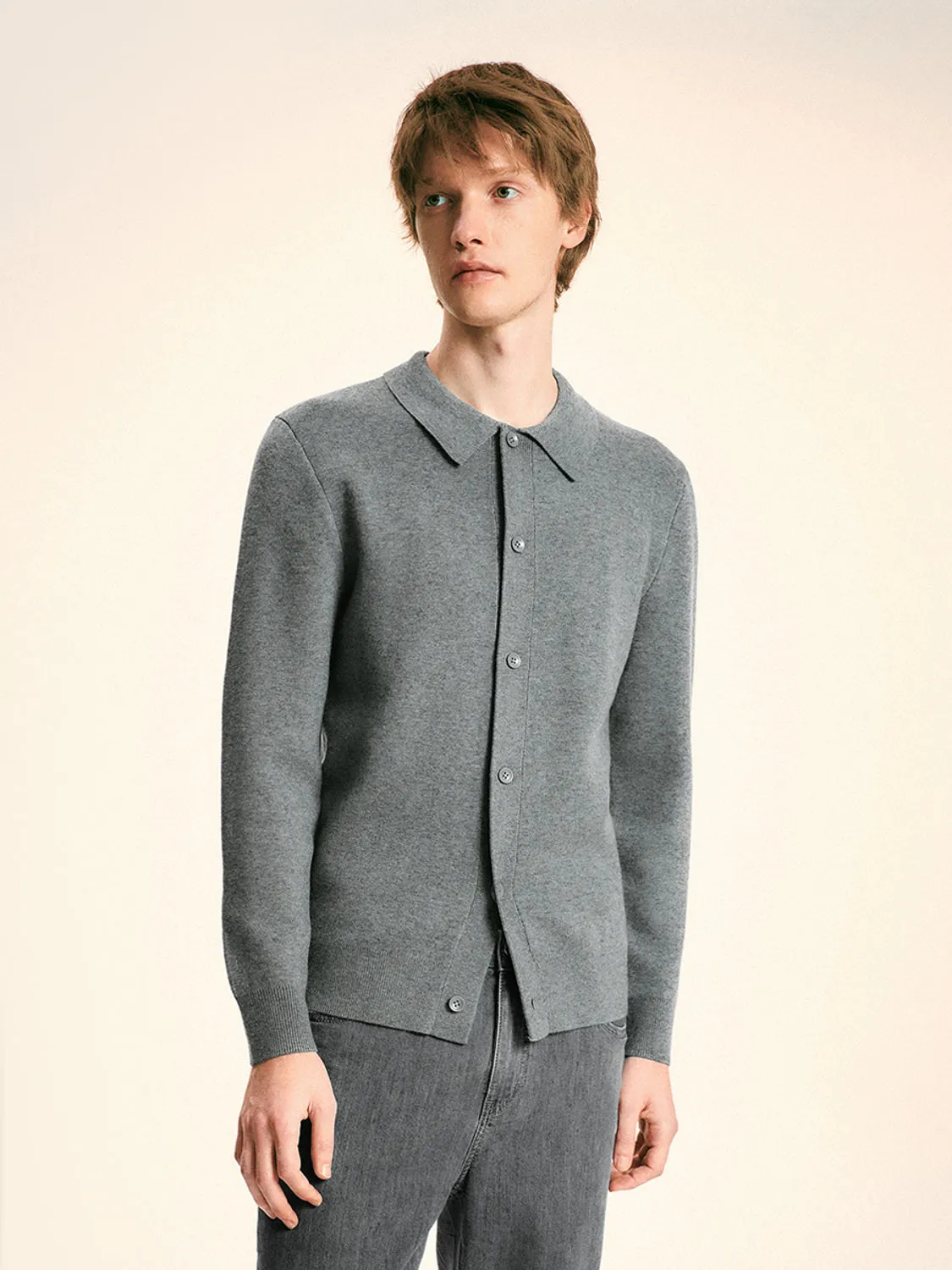 Knitted Button Up T-Shirts