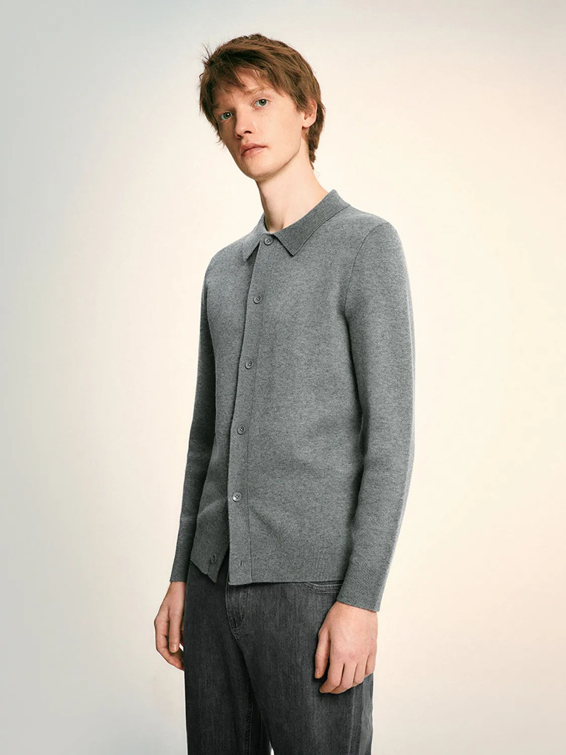Knitted Button Up T-Shirts
