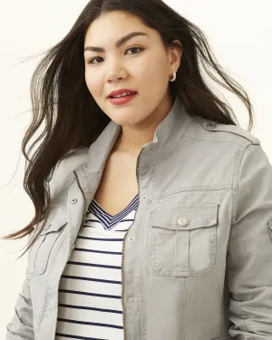 Kylie Utility Jacket | Light Grey