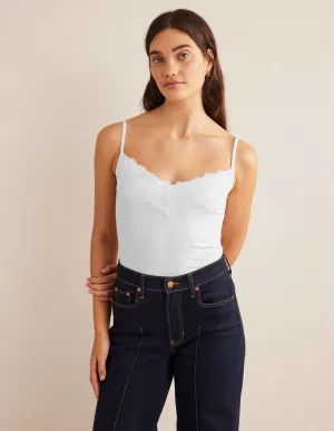 Lace Cami Top-White