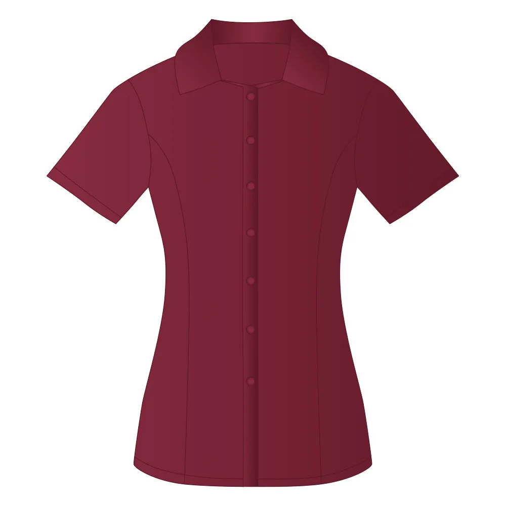 Ladies Everday Short Sleeve Shirt Rich Red