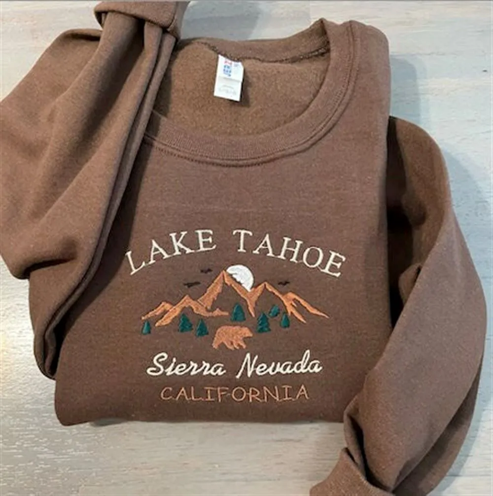Lake Tahoe Women's Embroidered Sweatshirts
