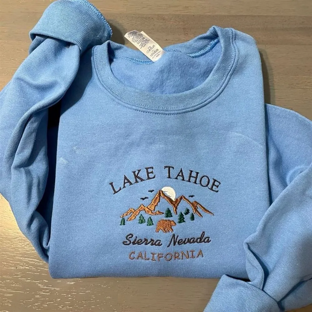 Lake Tahoe Women's Embroidered Sweatshirts