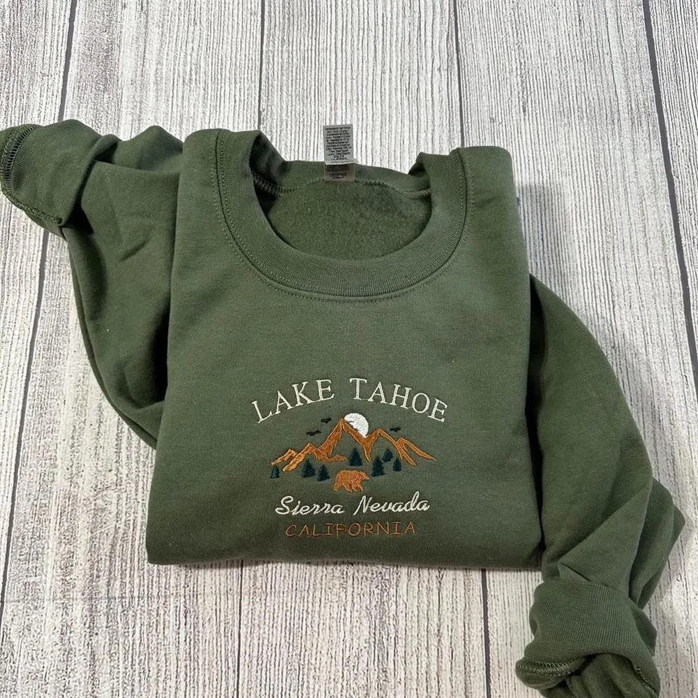 Lake Tahoe Women's Embroidered Sweatshirts