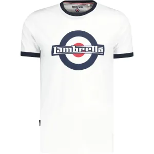 Lambretta Logo Ringer Tee White - 198
